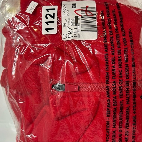 Lands' End Women's Plus 3X Red Fleece Vest Full Zip Sleeveless New - Picture 8 of 8